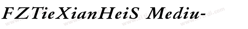 FZTieXianHeiS Mediu字体转换